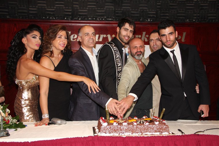 Press conference of Mr Arab world 2012